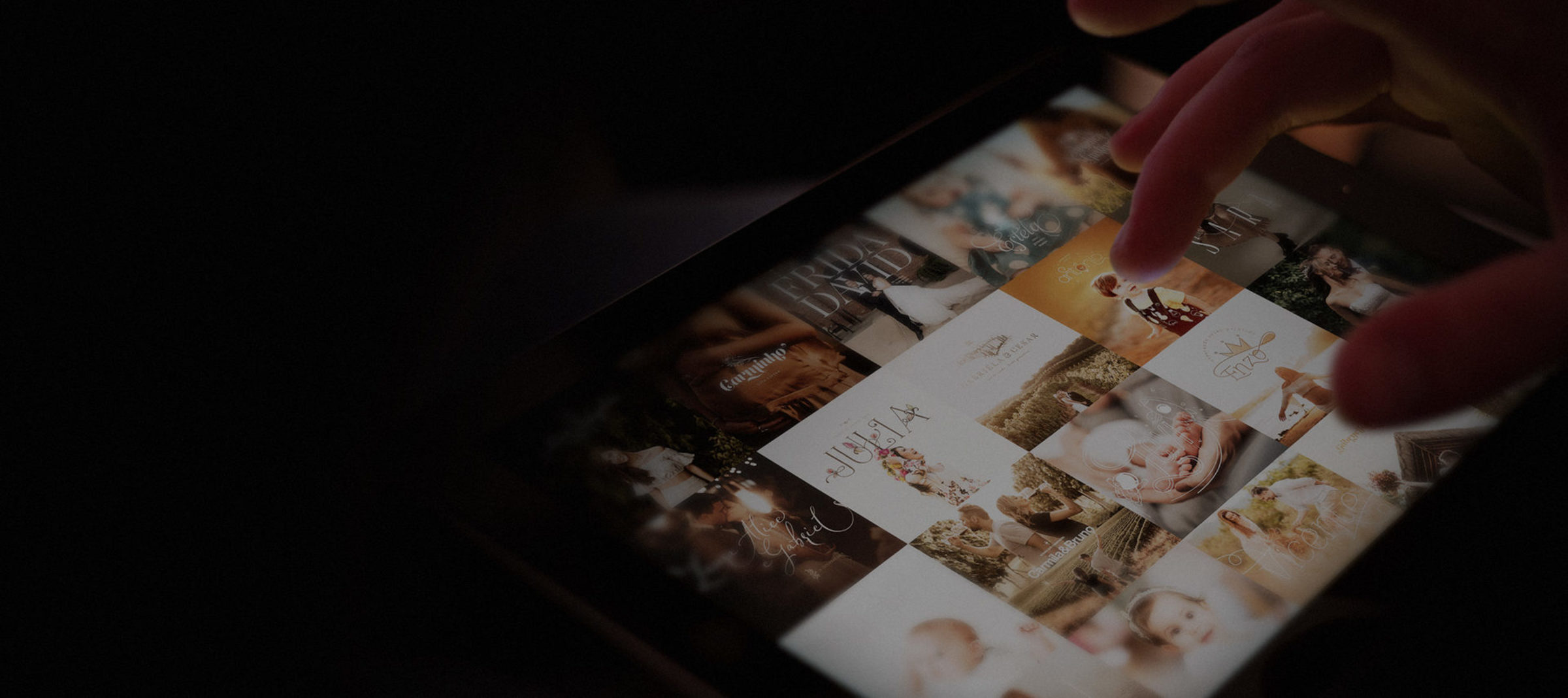 Aquele curso completo sobre <br><strong>design de álbuns</strong> que você sempre pediu